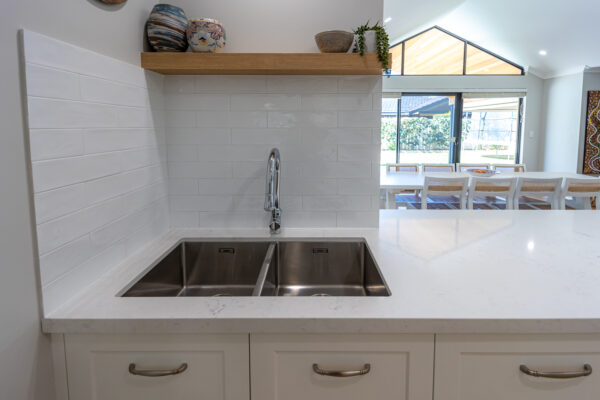 double basin sink cabinets